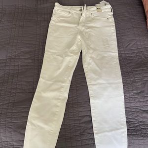 Simone high rise super skinny white jeans